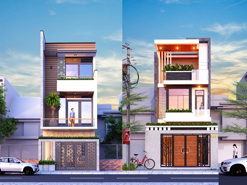 Bán nhà phố mới xây sau Nhà thờ Lãng Vân DT 6x18m